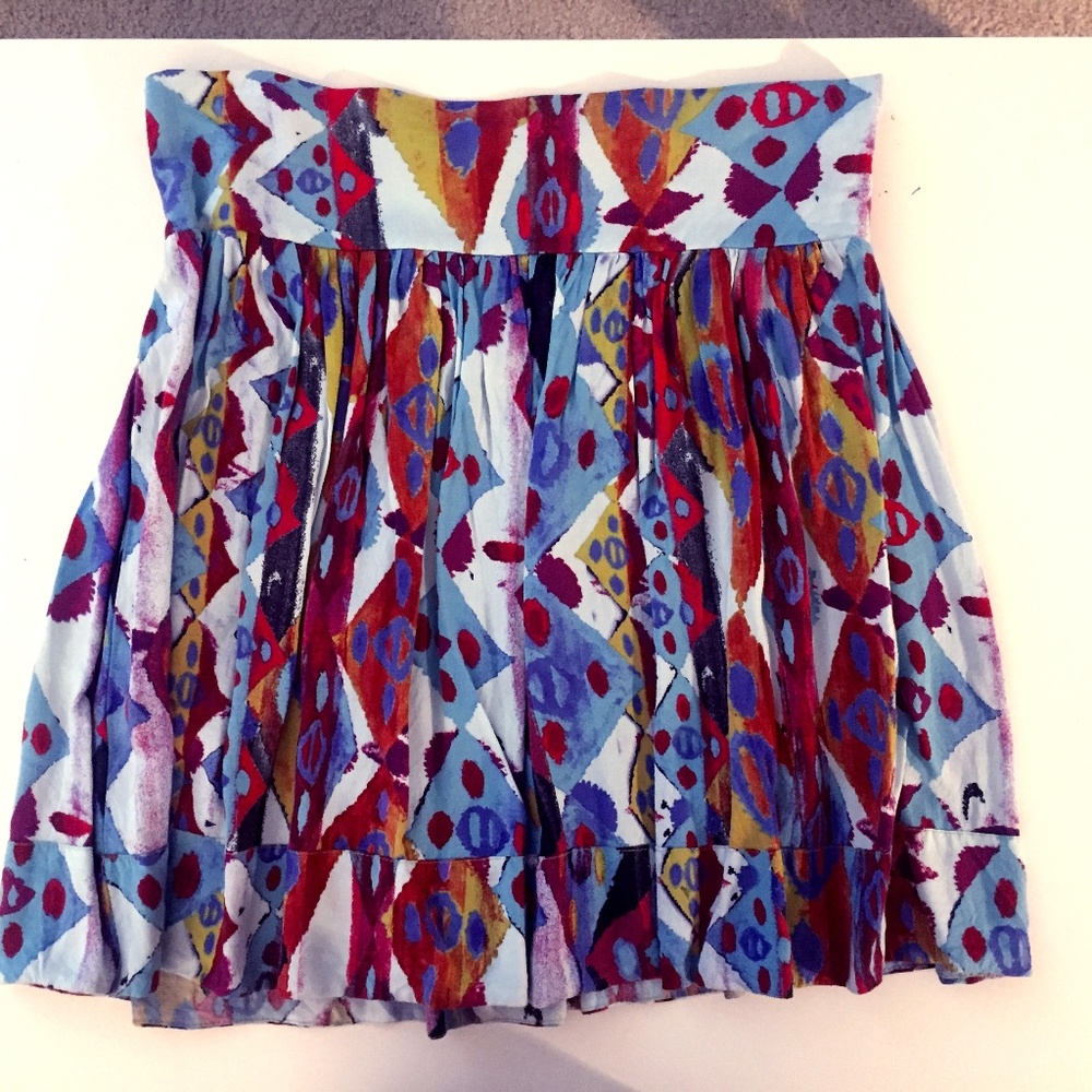 Multi-Colored Patterned Skirt